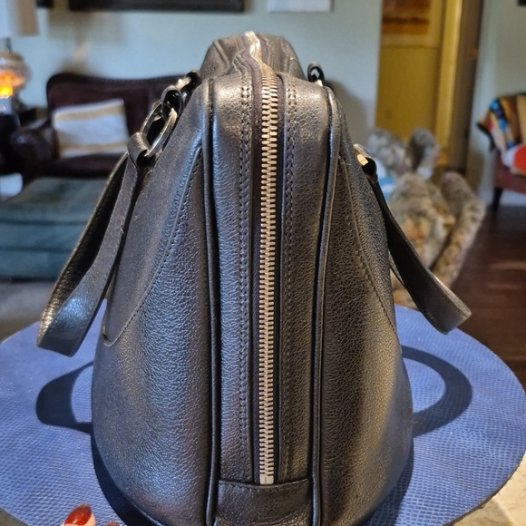 BVLGARI Decollete Handbag Black Leather In EC. Beautiful Structured Purse.EC. - Picture 3 of 16